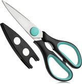 - Kitchen Scissors, Kitchen Shears, 8 Inch Food Scissors, Kitchen Scissors Dishwasher Safe,...
